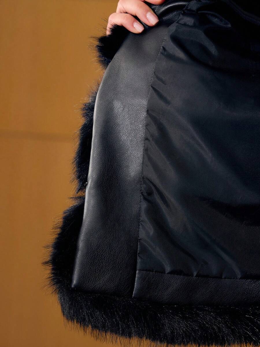 Button Fur Coat