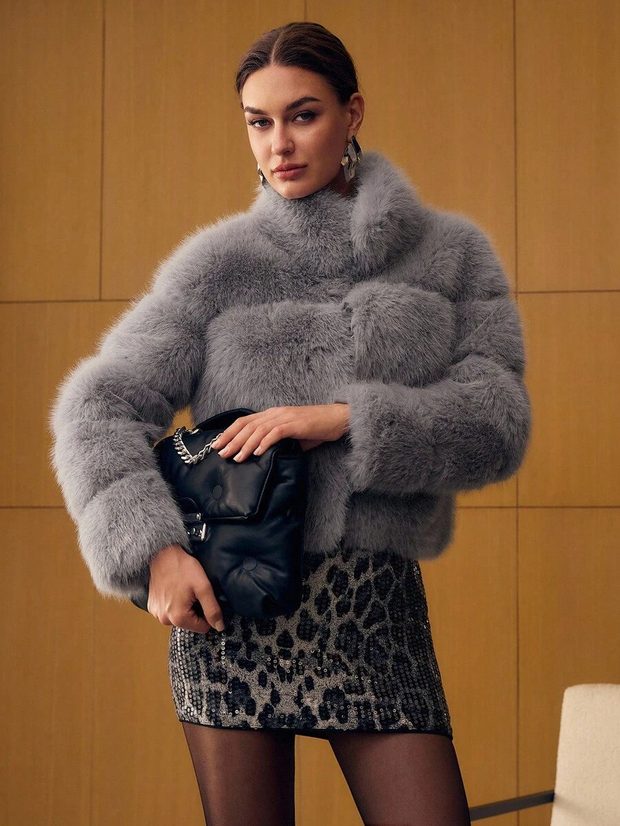 Cropped Fur Coat