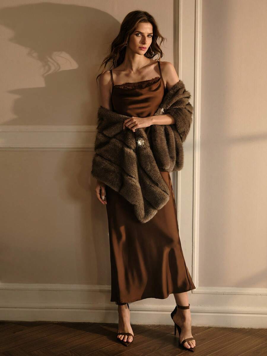 Faux Fur Shawl