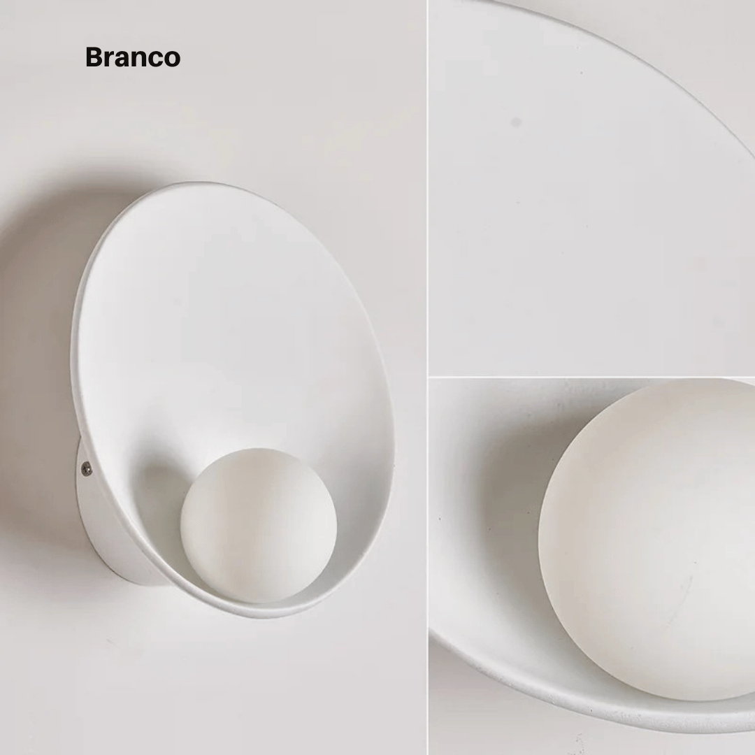 Lâmpada de Parede Shell Elegante