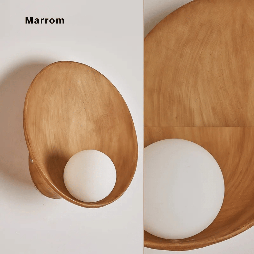 Lâmpada de Parede Shell Elegante