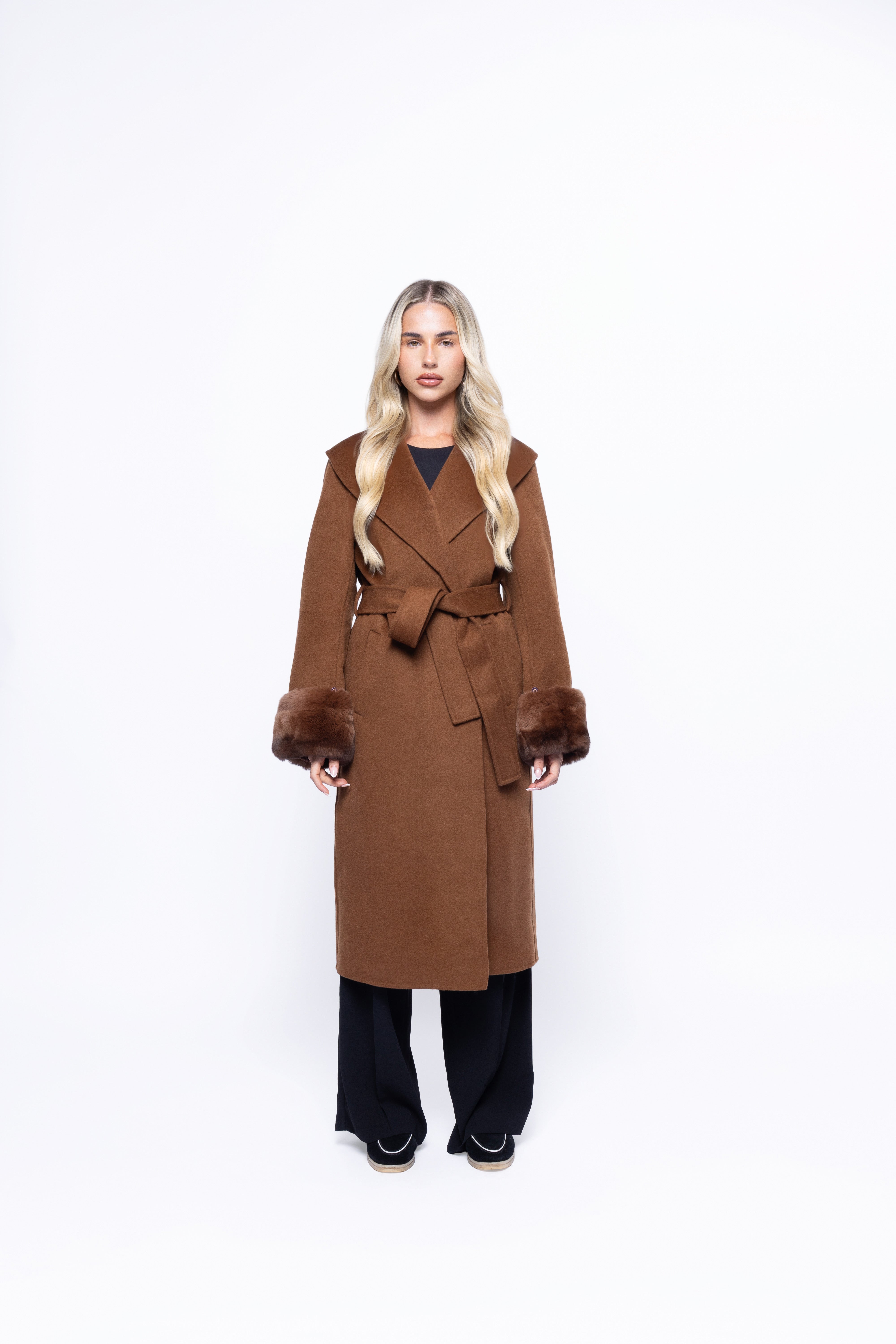 Lux Wool Cuff Coat