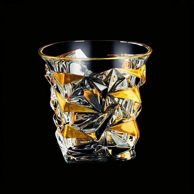 Copo de Cristal Dourado