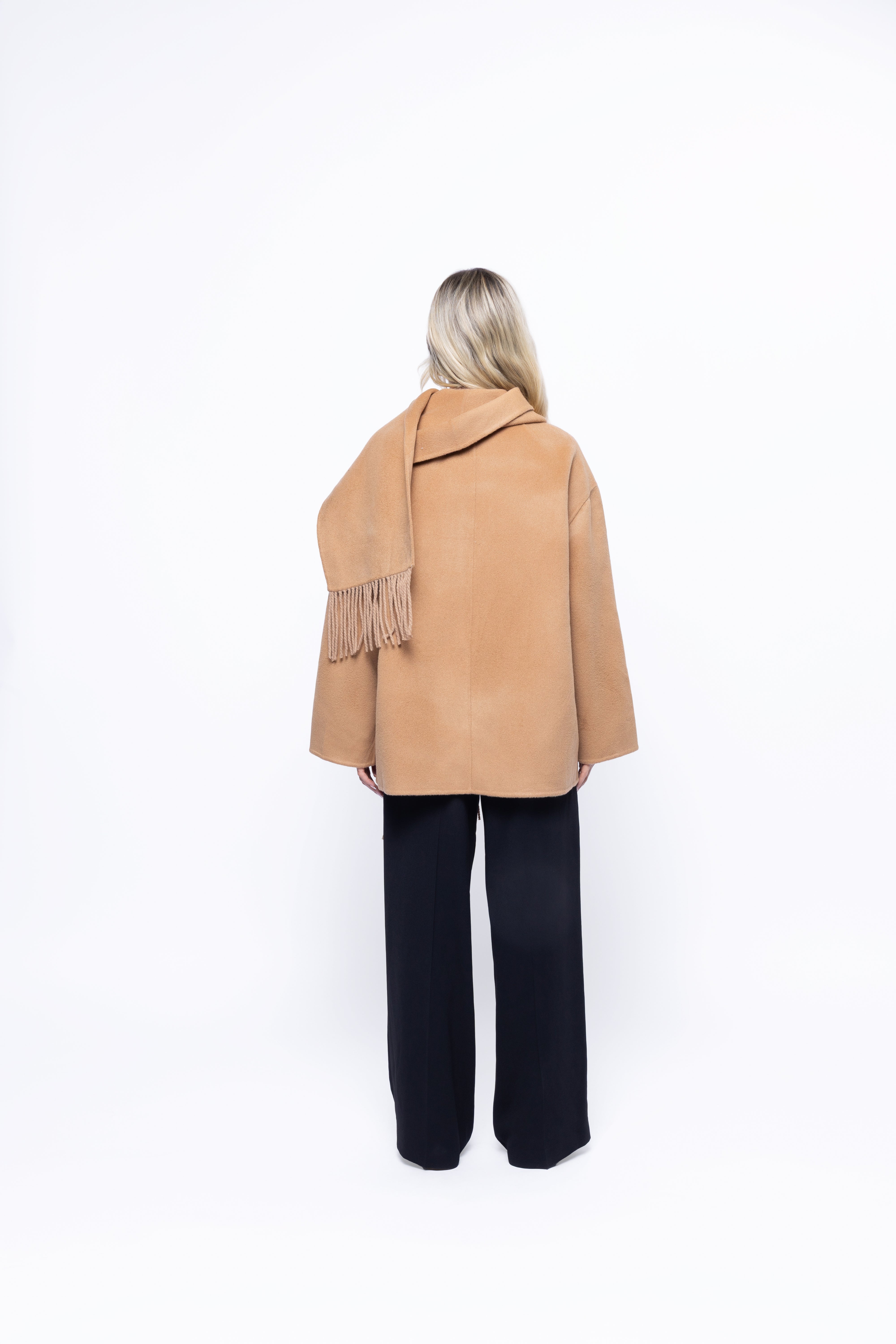 ScarfDetail Wool Coat