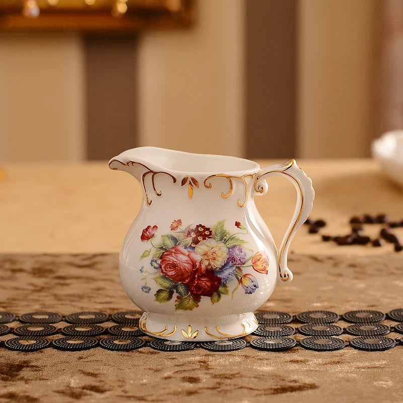 Conjunto de Chá Floral Imperial em Cerâmica