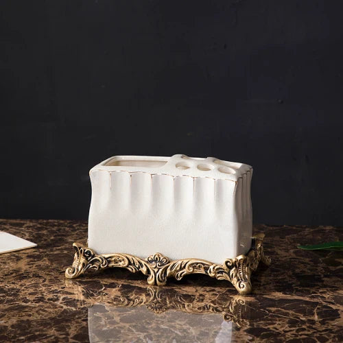 Conjunto de Acessórios para Banheiro em Cerâmica Imperial