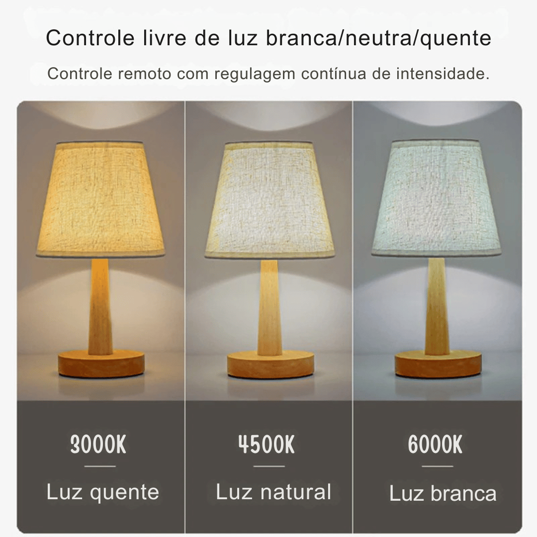 Luminária de Mesa Estilo Japonês