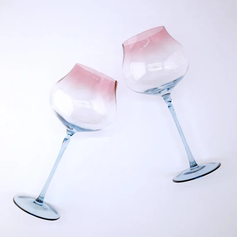 Taças de Cristal para Vinho Tinto com Efeito Gradiente - 750ml