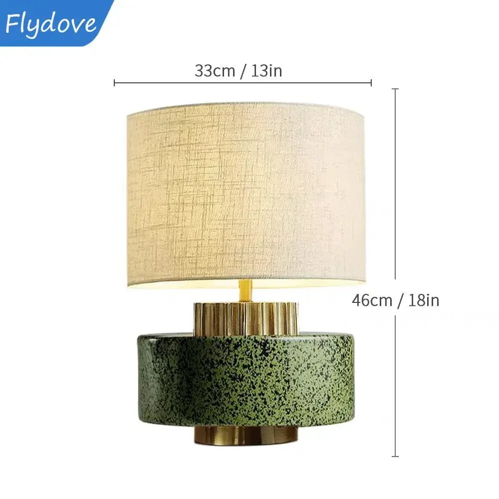 Candeeiro de Mesa Cerâmico Elegante