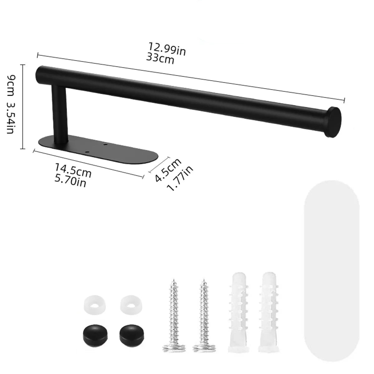 Suporte Adesivo para Papel Higiênico Inox