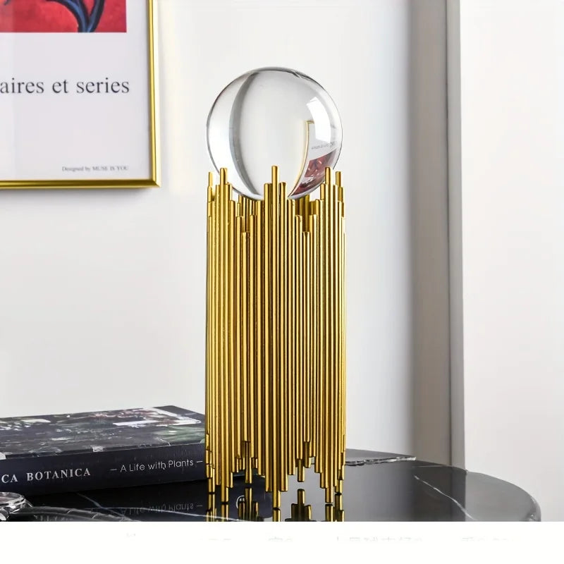 Escultura Minimalista de Metal Abstrata para Decoração - AuroraSculpt