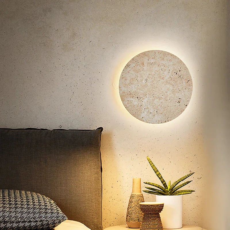 Natural amarelo caverna pedra led arandela lâmpada nordic minimalista wabi sabi decoração para casa sala de estar cabeceira corredor luzes parede