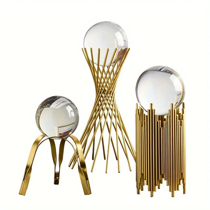 Escultura Minimalista de Metal Abstrata para Decoração - AuroraSculpt
