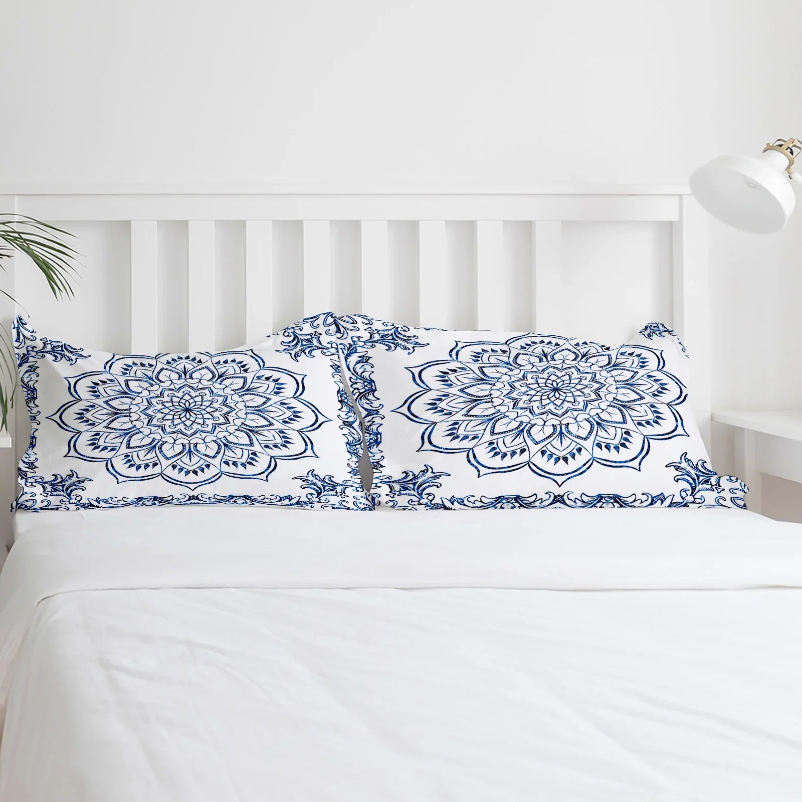 Conjunto de Cama Elegante em Mandala Azul Boêmio