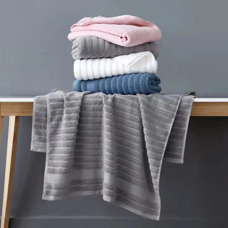 Conjunto Luxuoso de Toalhas de Algodão Puro - 3 Peças