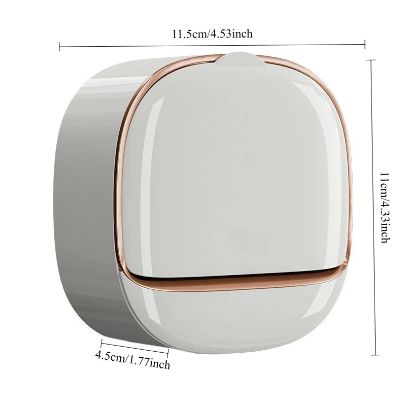 Prato de poupança de sabão à prova d'água, suporte de sabão de chuveiro antiderrapante-armazenamento de banheiro à prova de vazamento, caixa de sabão moderna para pia
