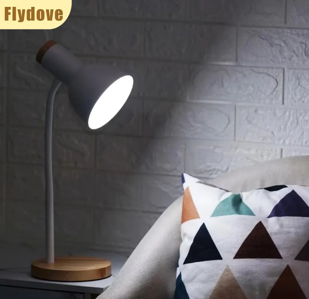 Nordic led lâmpada de mesa criativo plug-in mangueira dobrável aprendizagem proteção para os olhos casa sala estar dormitório cabeceira luz decorativa