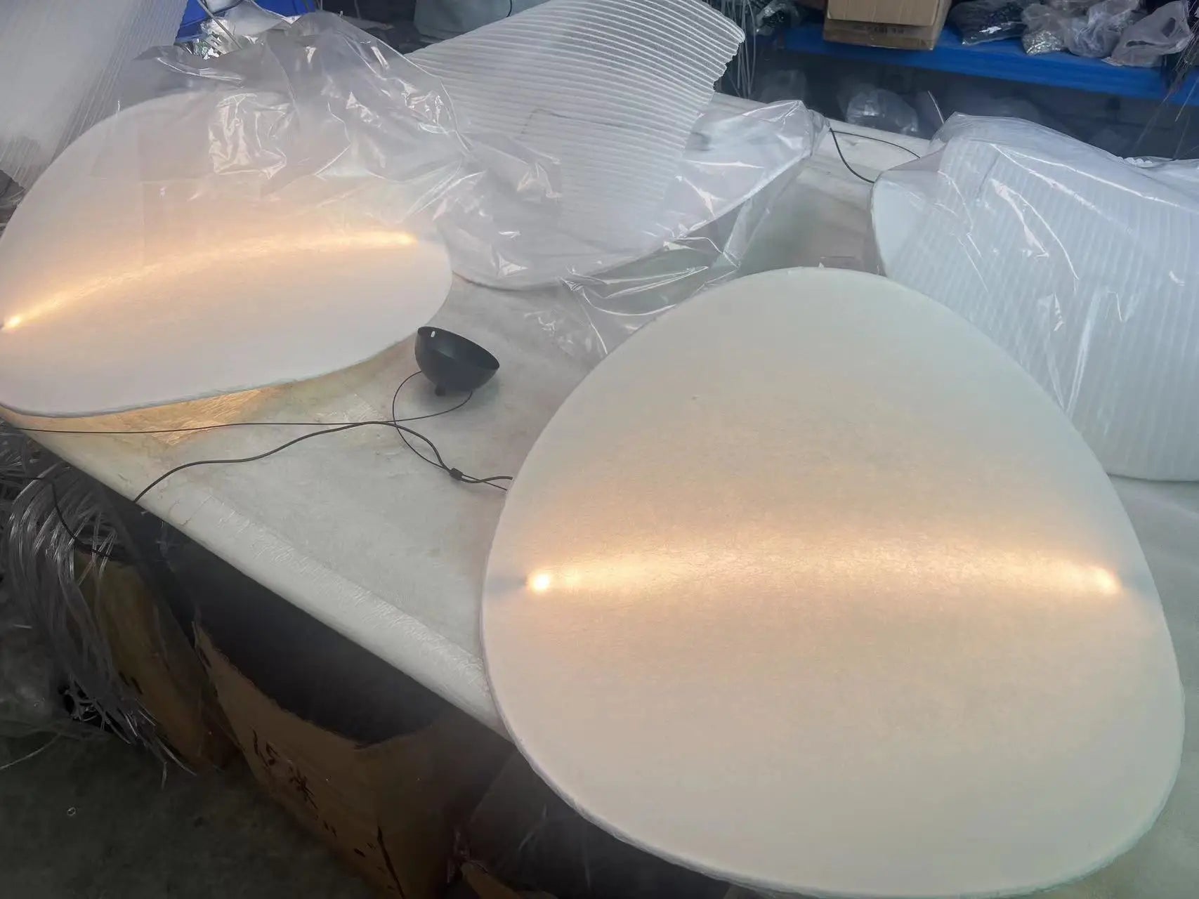 Designer de tecido seda led pingente lustre para sala estar decoração casa suspensão luminária artesanal não papel tiro real