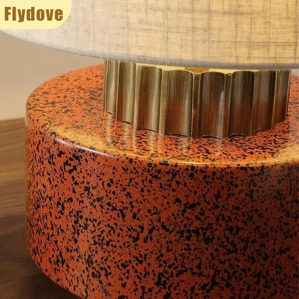 Vaso de cerâmica artesanal vintage, candeeiro de mesa estilo japonês, homestay, hotel, designer, sala de estar, quarto, decoração, ornamentos