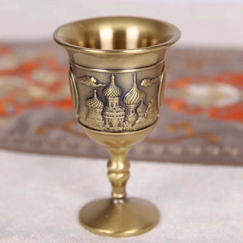 Conjunto de 2 Taças de Vinho Imperial em Bronze