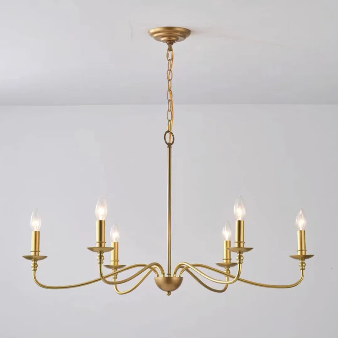 Elegante Candelabro de Ferro Forjado