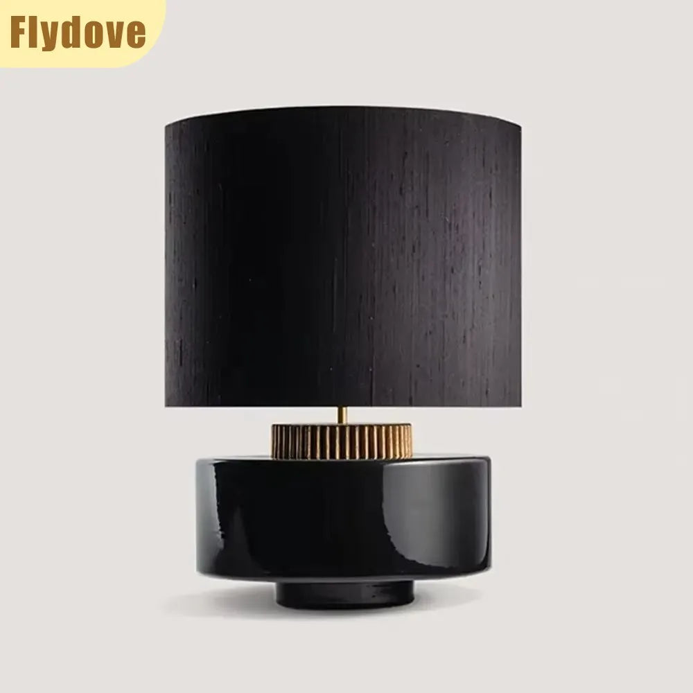 Vaso de cerâmica artesanal vintage, candeeiro de mesa estilo japonês, homestay, hotel, designer, sala de estar, quarto, decoração, ornamentos