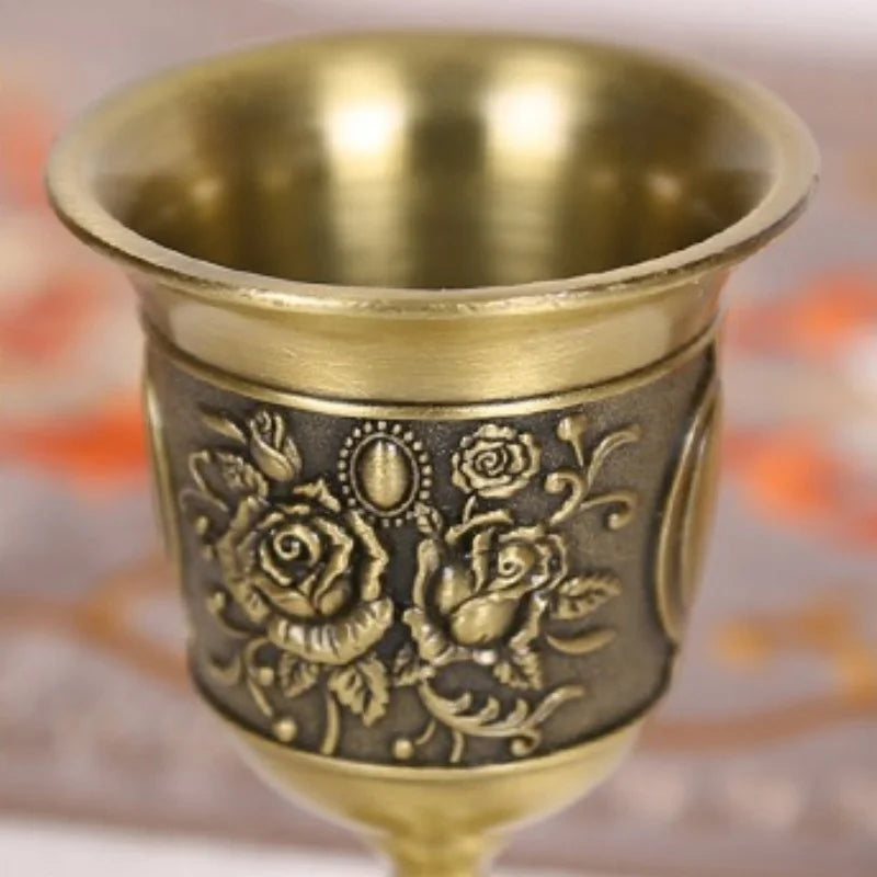 Conjunto de 2 Taças de Vinho Imperial em Bronze