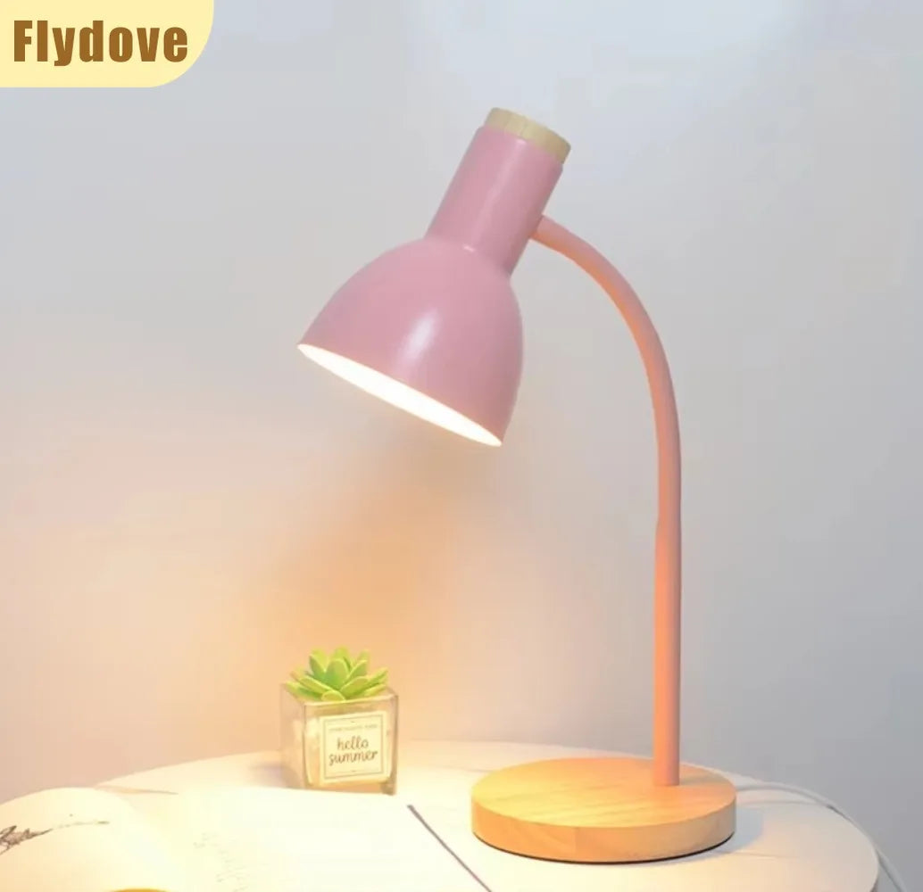 Nordic led lâmpada de mesa criativo plug-in mangueira dobrável aprendizagem proteção para os olhos casa sala estar dormitório cabeceira luz decorativa