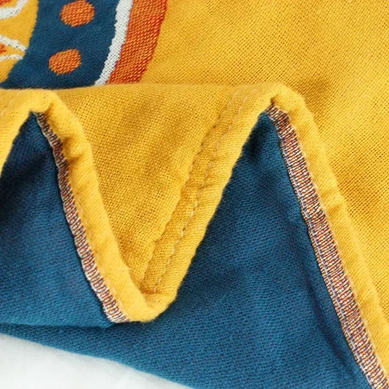 Colcha Boho de Algodão com Estampa Geométrica Sofisticada