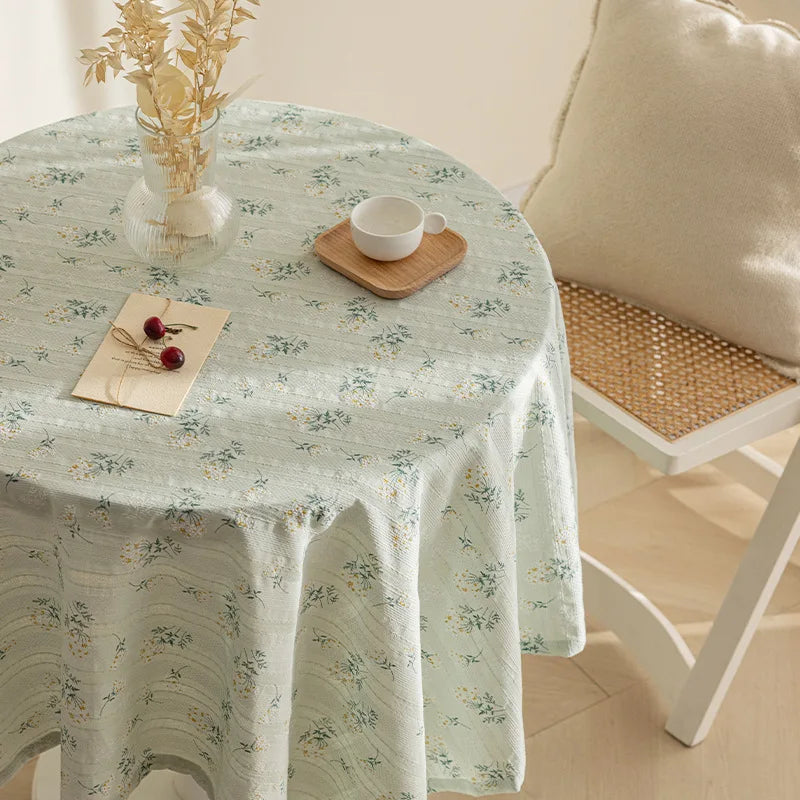 Toalha de Mesa Floral Algodão Margaridas