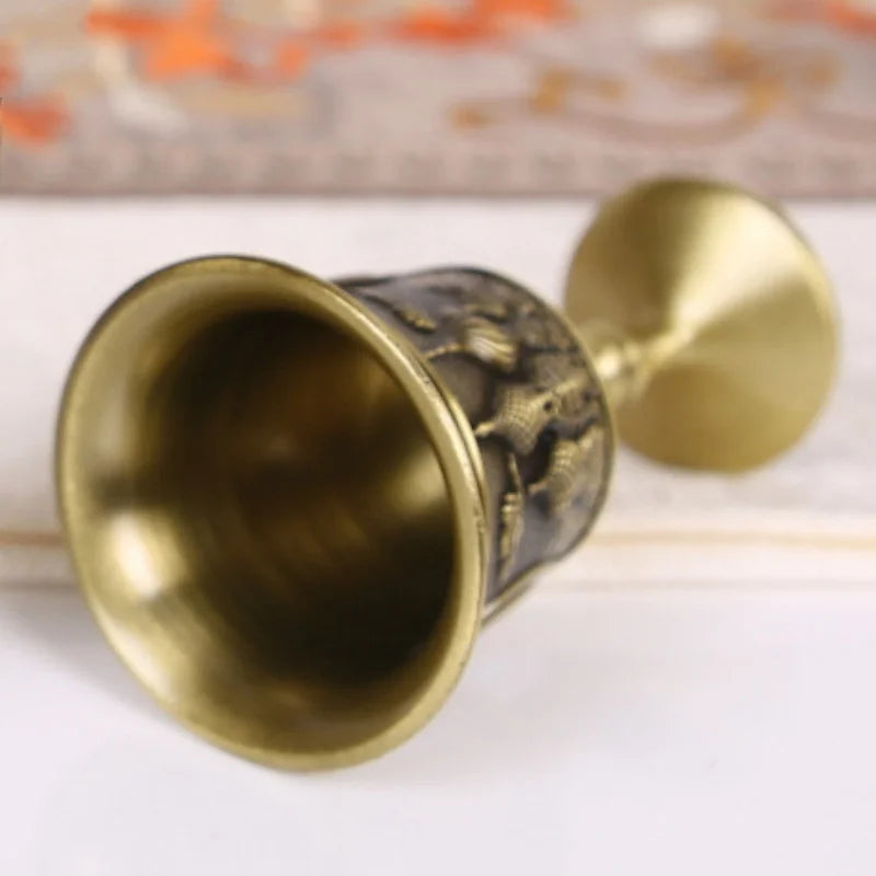 Conjunto de 2 Taças de Vinho Imperial em Bronze