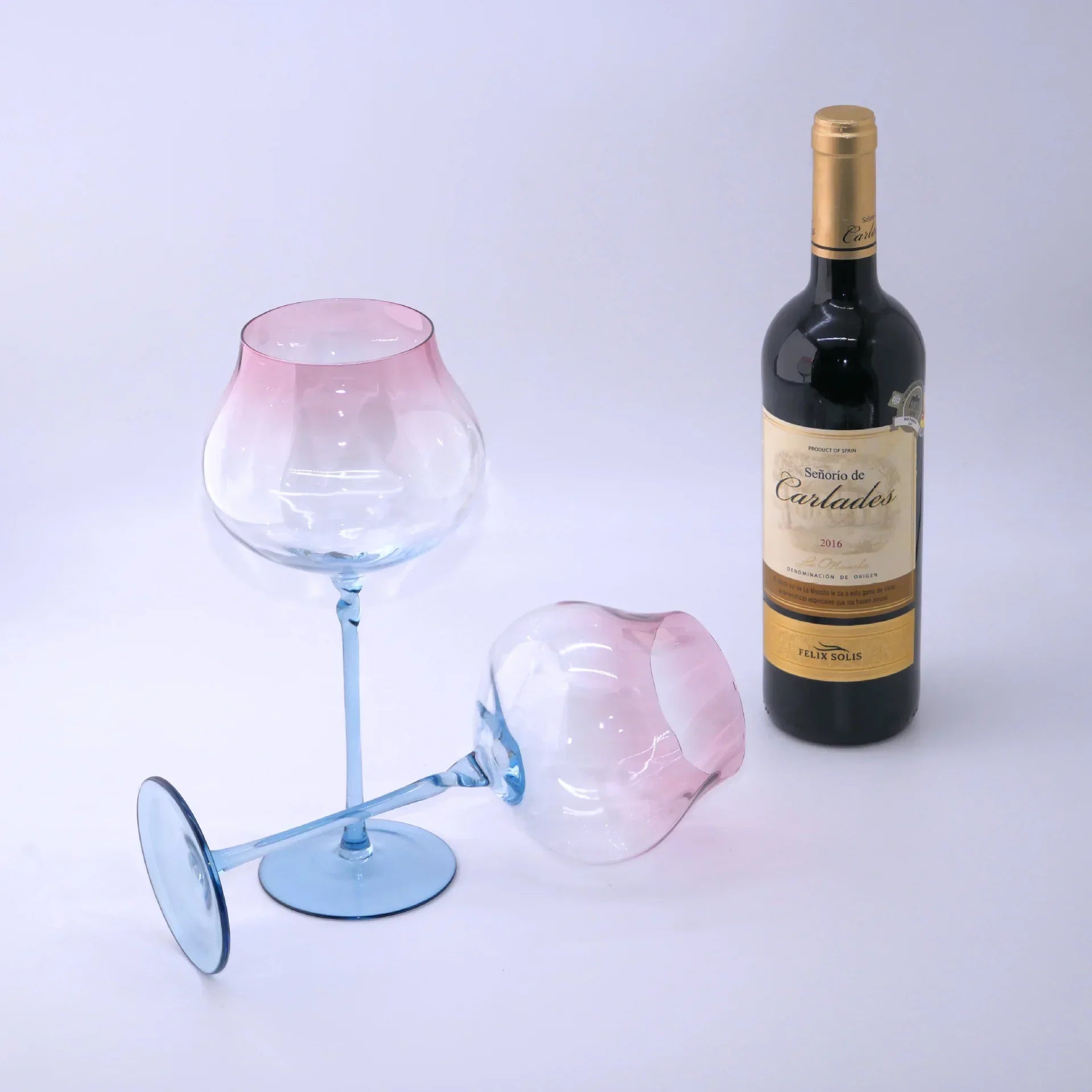 Taças de Cristal para Vinho Tinto com Efeito Gradiente - 750ml