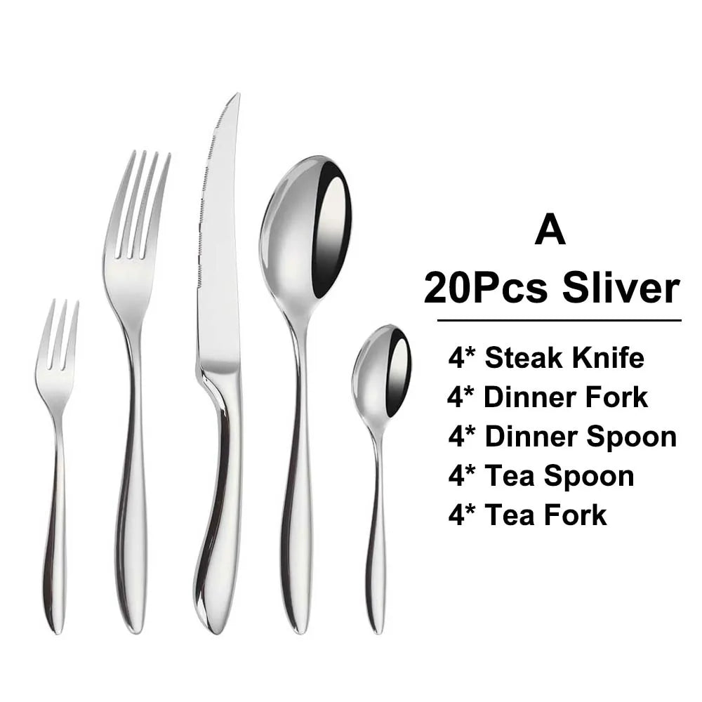 Conjunto de Talheres Elegância em Aço Inox