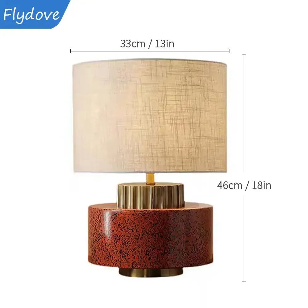 Candeeiro de Mesa Cerâmico Elegante