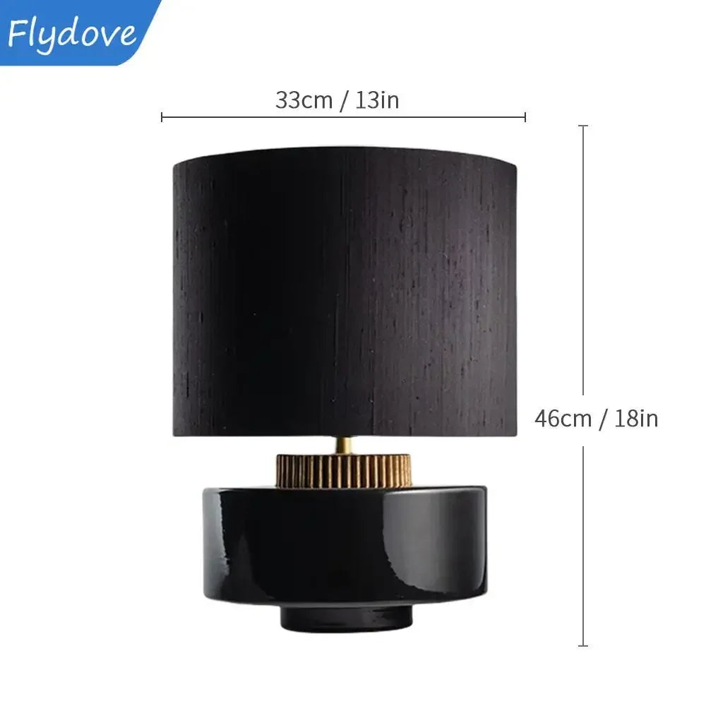 Candeeiro de Mesa Cerâmico Elegante