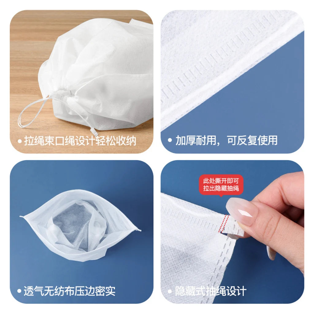 10 pçs saco de armazenamento de sapatos organizador de armário não tecido saco portátil de viagem à prova dwaterproof água bolso roupas classificadas sacos de suspensão