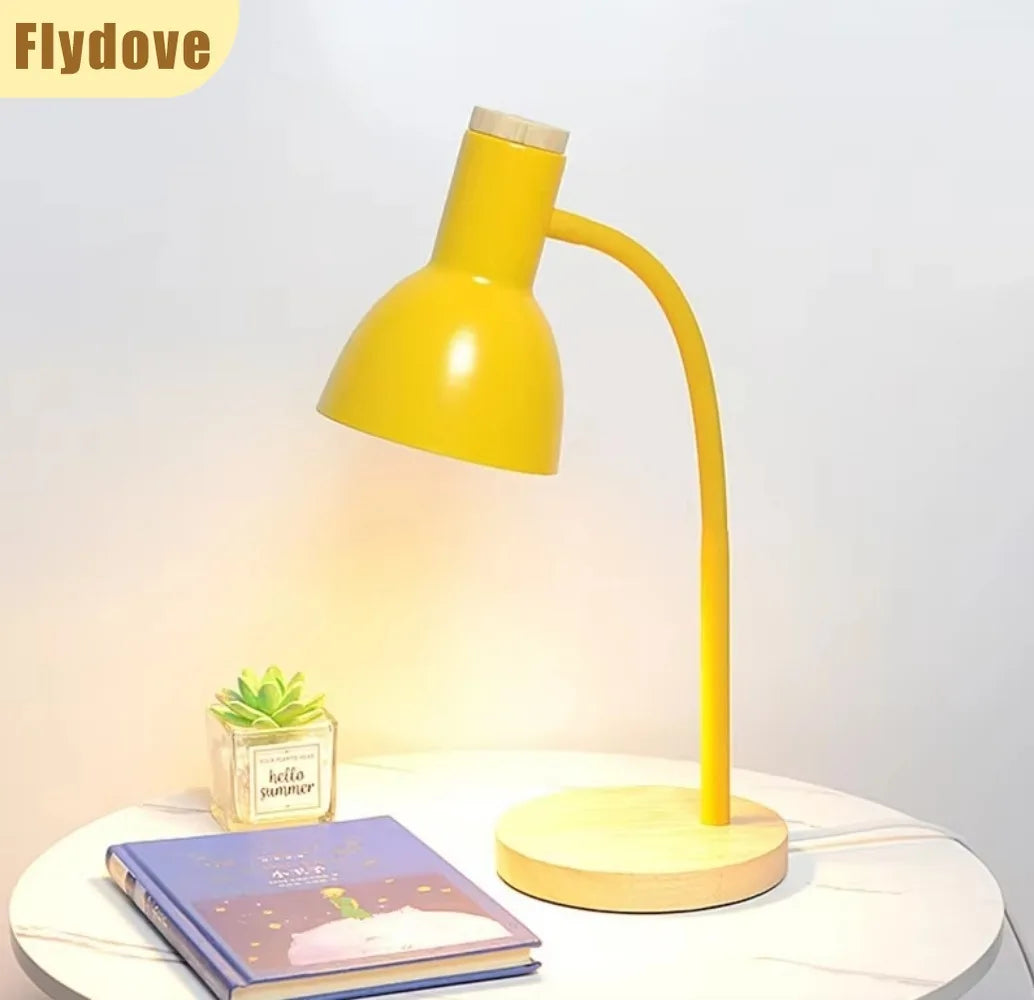 Nordic led lâmpada de mesa criativo plug-in mangueira dobrável aprendizagem proteção para os olhos casa sala estar dormitório cabeceira luz decorativa