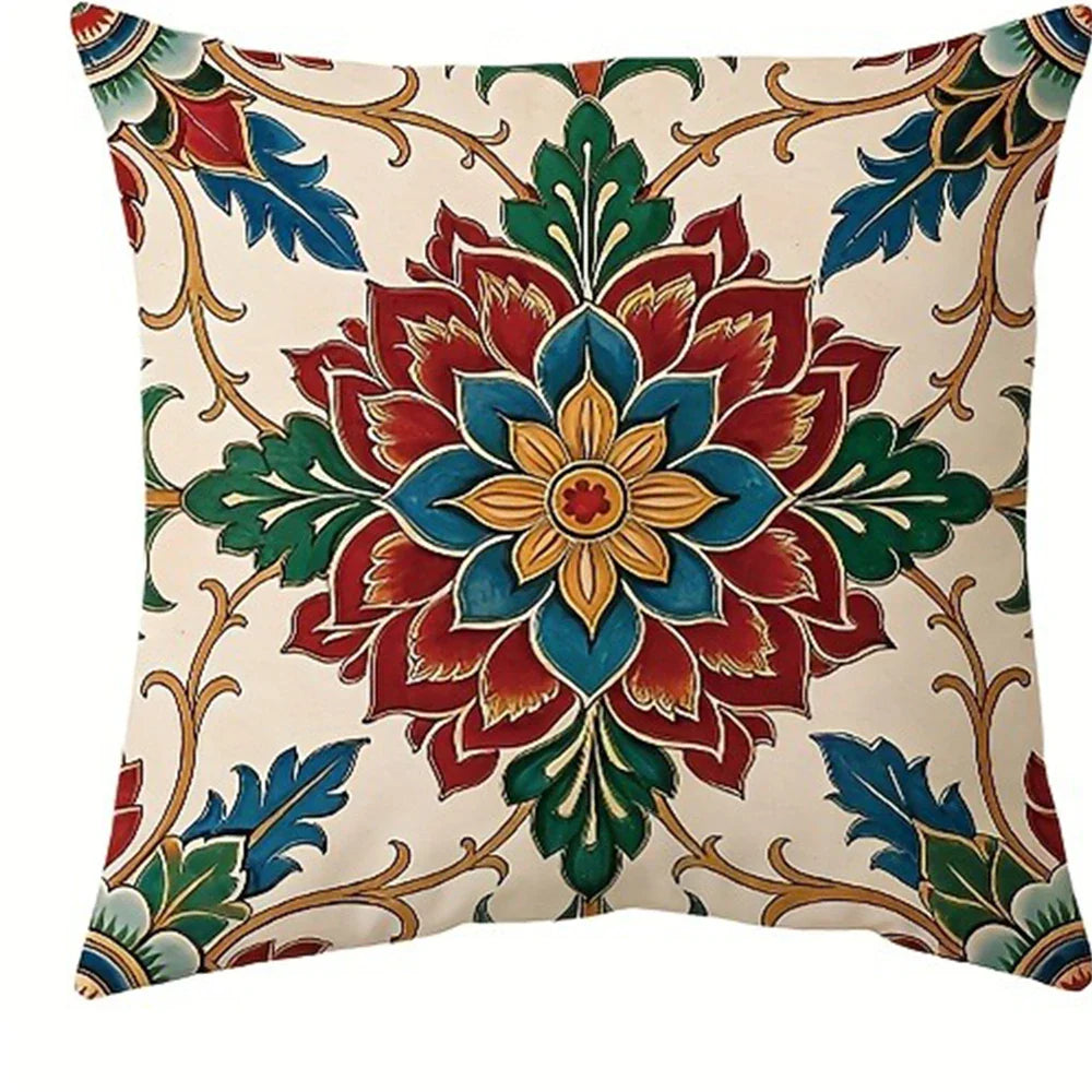 Capa de Almofada Paisley Floral