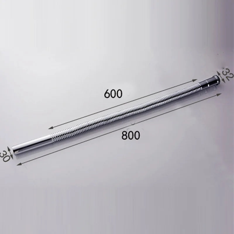 Mangueira de bronze sifão flexível pia dreno do banheiro cozinha bacia tubo água dn30 pia conjunto resíduos acessórios da banheira