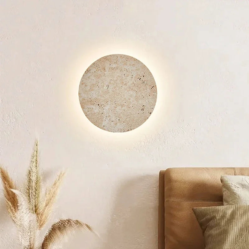 Natural amarelo caverna pedra led arandela lâmpada nordic minimalista wabi sabi decoração para casa sala de estar cabeceira corredor luzes parede