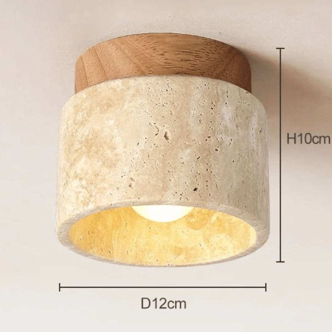 Luminária de Teto Estilo Japonês